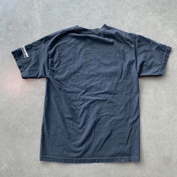 Vintage 2000s Zombie Apocalypse Spell Out Black Graphic Tee Shirt Men's Medium - Picture 7 of 7